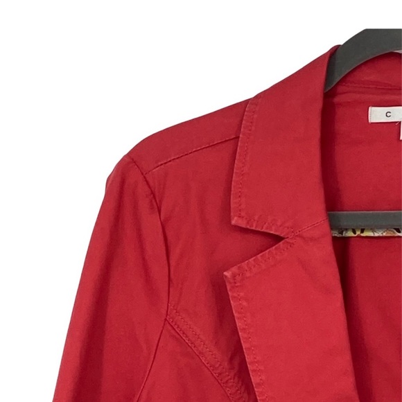 Women’s CAbi Size 14 Style #878 Geranium Poppy Toss On Blazer - Picture 6 of 9